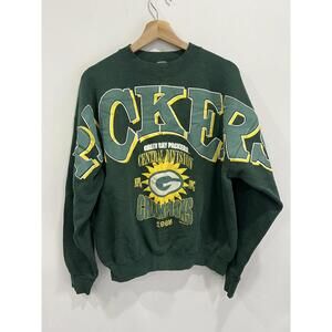 Vintage Green Bay Packers Sweater Big Spellout chest sleeve
